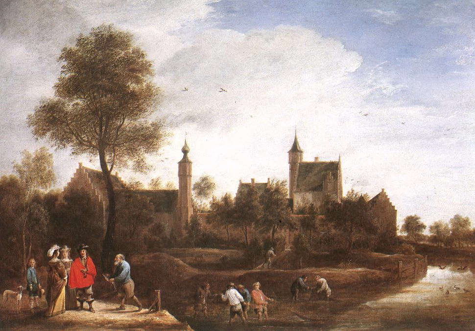 Una vista di Het Sterckshof vicino ad Anversa - National Gallery, London